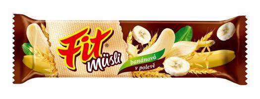 Fit Musli banánová v polevě 30 g