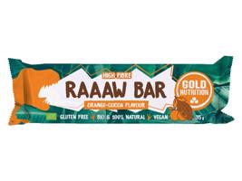 Gold Nutrition Raaaw bar čokoláda a pomeranč BIO 35 g
