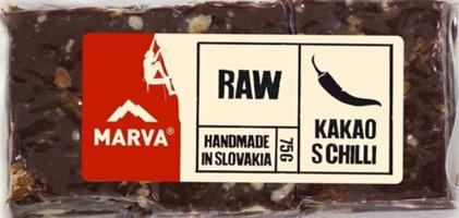 Marva RAW Tyčinka kakao & chilli 50 g