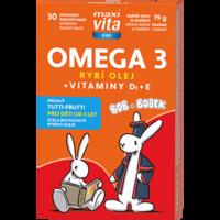 Maxi Vita Bob a Bobek Omega 3 + vitamín D, E 30 tablet