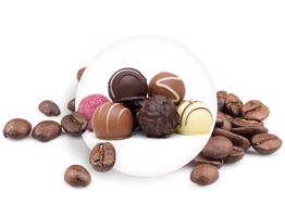 BELGICKÉ PRALINKY zrnková káva, 50g
