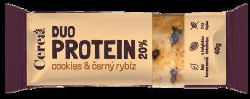 Cerea DUO PROTEIN Cookies & Černý rybíz 40 g