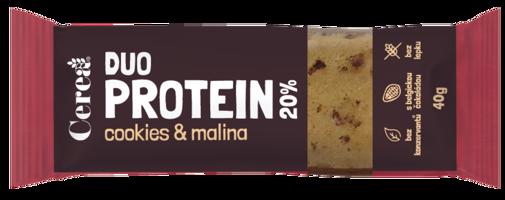 Cerea DUO PROTEIN Cookies & Malina 40 g
