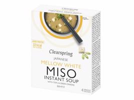 Clearspring Instatní jemná bílá  miso polévka s tofu 4 x 10 g