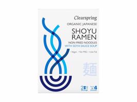 Clearspring Shoyu Ramen japonská nudlová polévka se sójovou omáčkou BIO 2 x 105 g