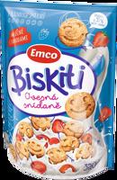 Emco Biskiti mléční s jahodami 350 g