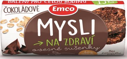 Emco Ovesné sušenky čokoládové 150 g