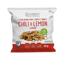 Greenergy Fava Chips s příchutí chilli a citrónu 50 g