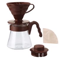 Hario sada Pour Over KIt - hnědá