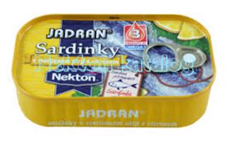 Jadran Sardinky v rostlinném oleji s citrónem 125 g