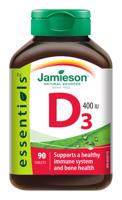 Jamieson Vitamín D3 400 IU 90 tablet