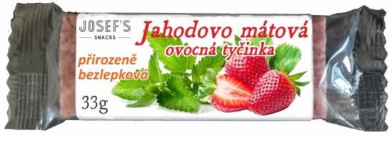 Josef's snacks Máta s jahodou tyčinka bez lepku 33 g