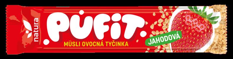 Josef´s snacks Pufit jahodová tyčinka 33 g