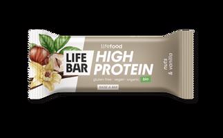 Lifebar Protein tyčinka oříšková s vanilkou BIO 40 g