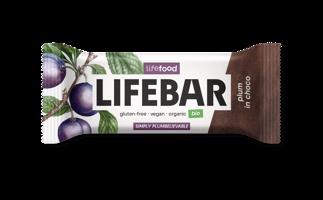 Lifefood Lifebar InChoco Tyčinka švestka raw BIO 40 g