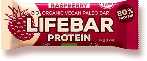 Lifefood Lifebar Protein Malinová BIO RAW 47 g