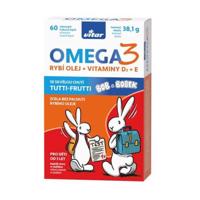 Maxi Vita Bob a Bobek Omega 3 + vitamín D, E 60 tablet