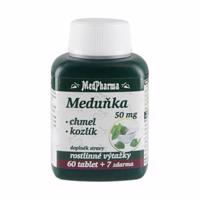 MedPharma Meduňka 50 mg+chmel+kozlík 67 tablet