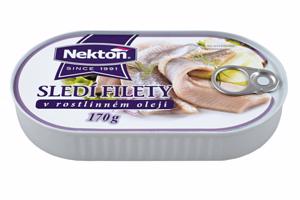 Nekton Sledí filety v rostlinném oleji 170 g