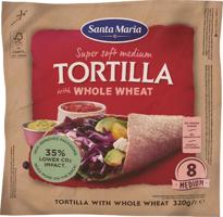 Santa Maria Tortilla whole wheat 320 g celozrnná