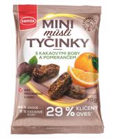 Semix Mini müsli tyčinky s kakaovými boby a pomerančem bez lepku 70 g