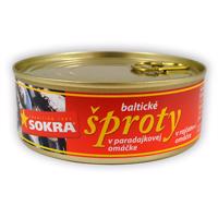 Sokra Baltické šproty v tomatové omáčce 240 g