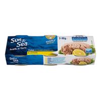 Sun & Sea Tuňák ve slunečnicovém oleji s citronem 3x80 g