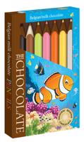 The Chocolate Čoko pastelky mléčné - motiv ryby 100 g