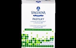 VINCENTKA pastilky bylinné 18 tablet