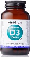 Viridian Vitamin D3 2000IU 60 kapslí